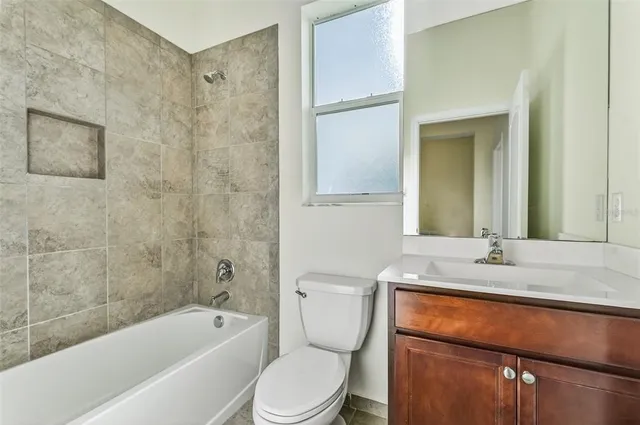 an empty room with an entryway