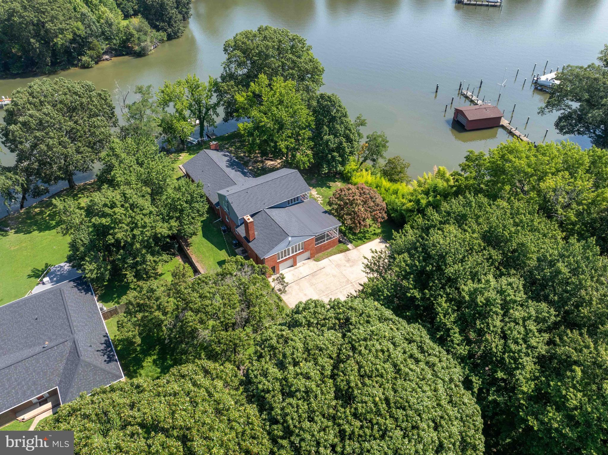 405 Cove Road Queenstown, MD 21658 - Photo 3 of 89 Drone Footage Over Head View