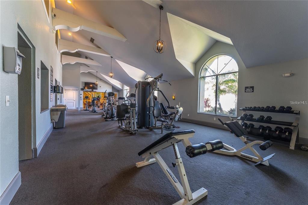 5120 Conroy Road, Unit 18 Orlando, FL 32811 - Photo 35 of 38 a room with gym equipment and a large mirror