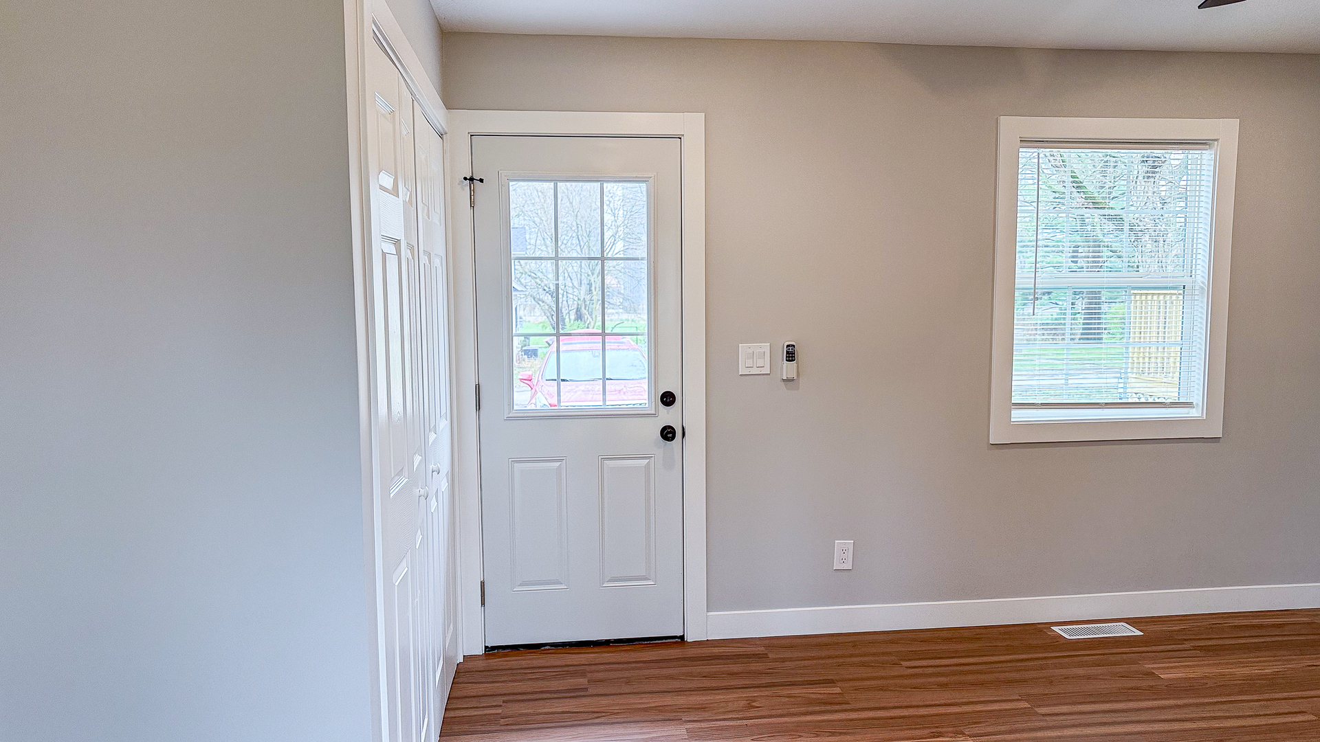 103 2nd Street Broadlands, IL 61816 - Photo 43 of 55 a view of empty room with wooden floor and fan