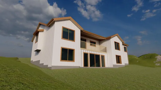 a house view with a outdoor space