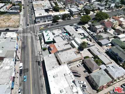 an aerial view of a city