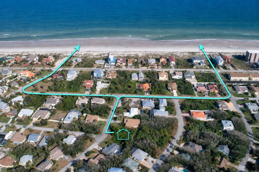 67 Alberta Avenue Ponce Inlet, FL 32127 - Photo 3 of 17 a view of a city with lots of flower and trees