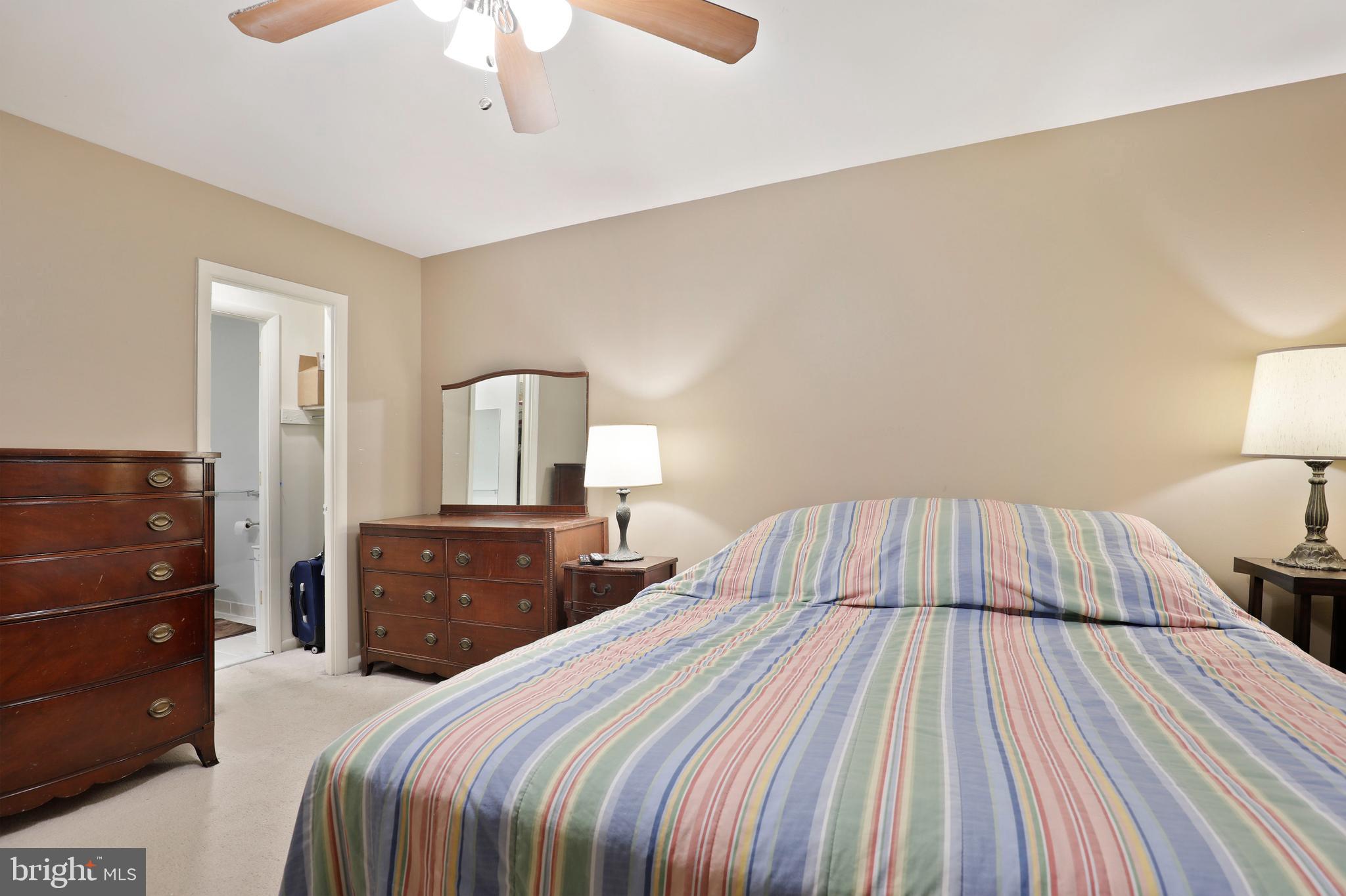 5755 Thunder Hill Road Columbia, MD 21045 - Photo 23 of 32 Bedroom 1 , Ceiling Fan and 2 Closets