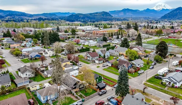 a view of a city with lots of trees