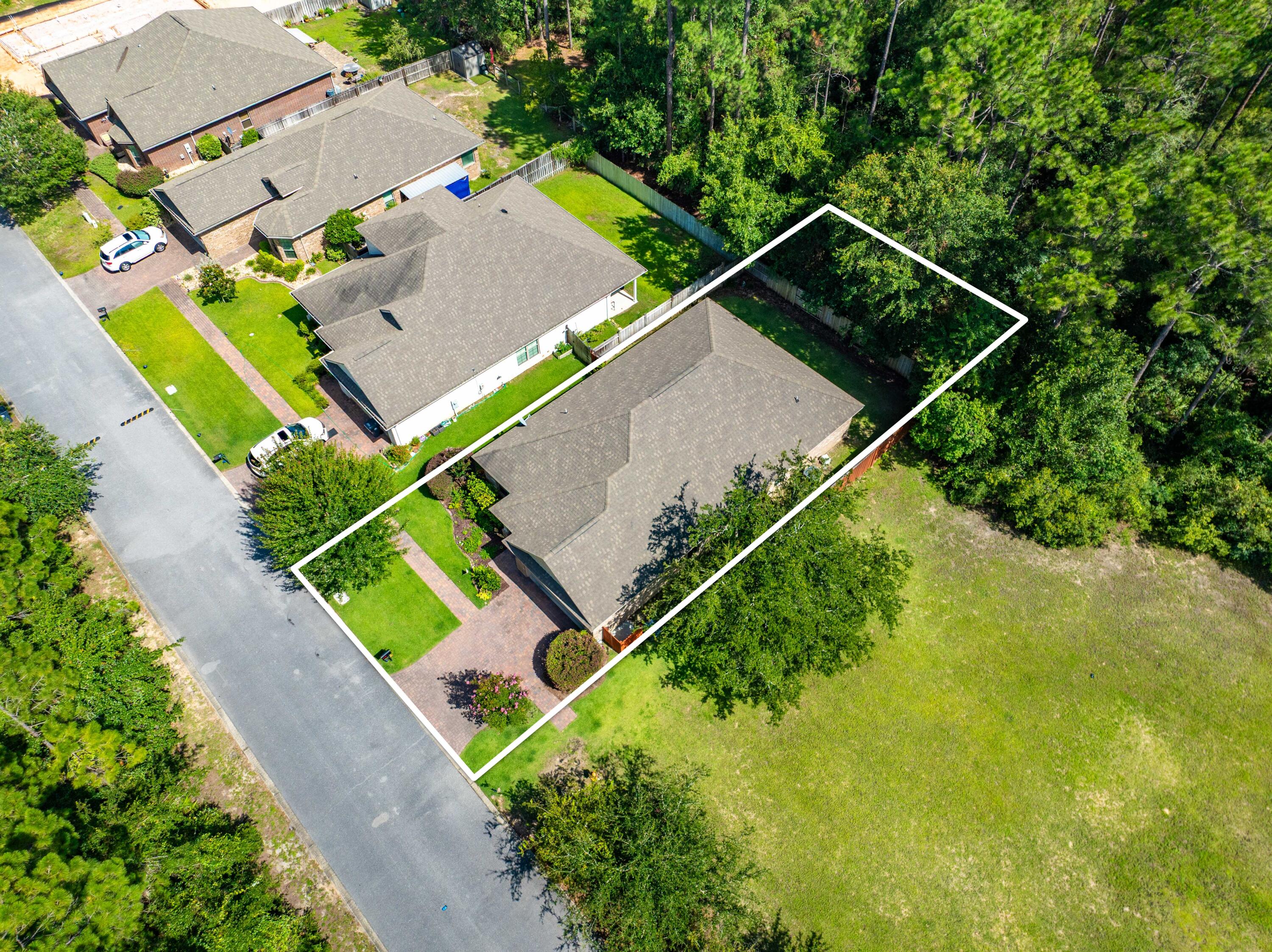 217 Cox Road Santa Rosa Beach, FL 32459 - Photo 40 of 43 Drone w/Approximate Lot Lines