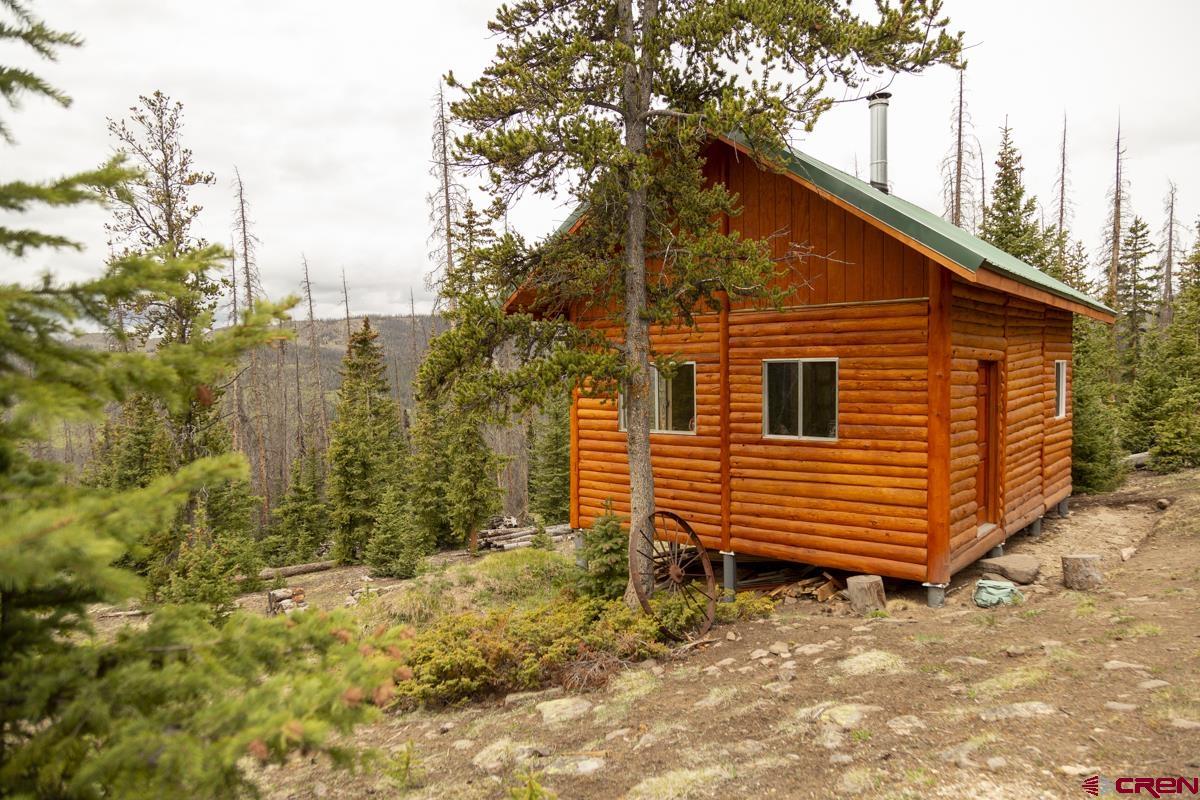 3190 Forest Road, Unit 503 Creede, CO 81130 - Photo 3 of 22 a view of a house with a yard and wooden fence