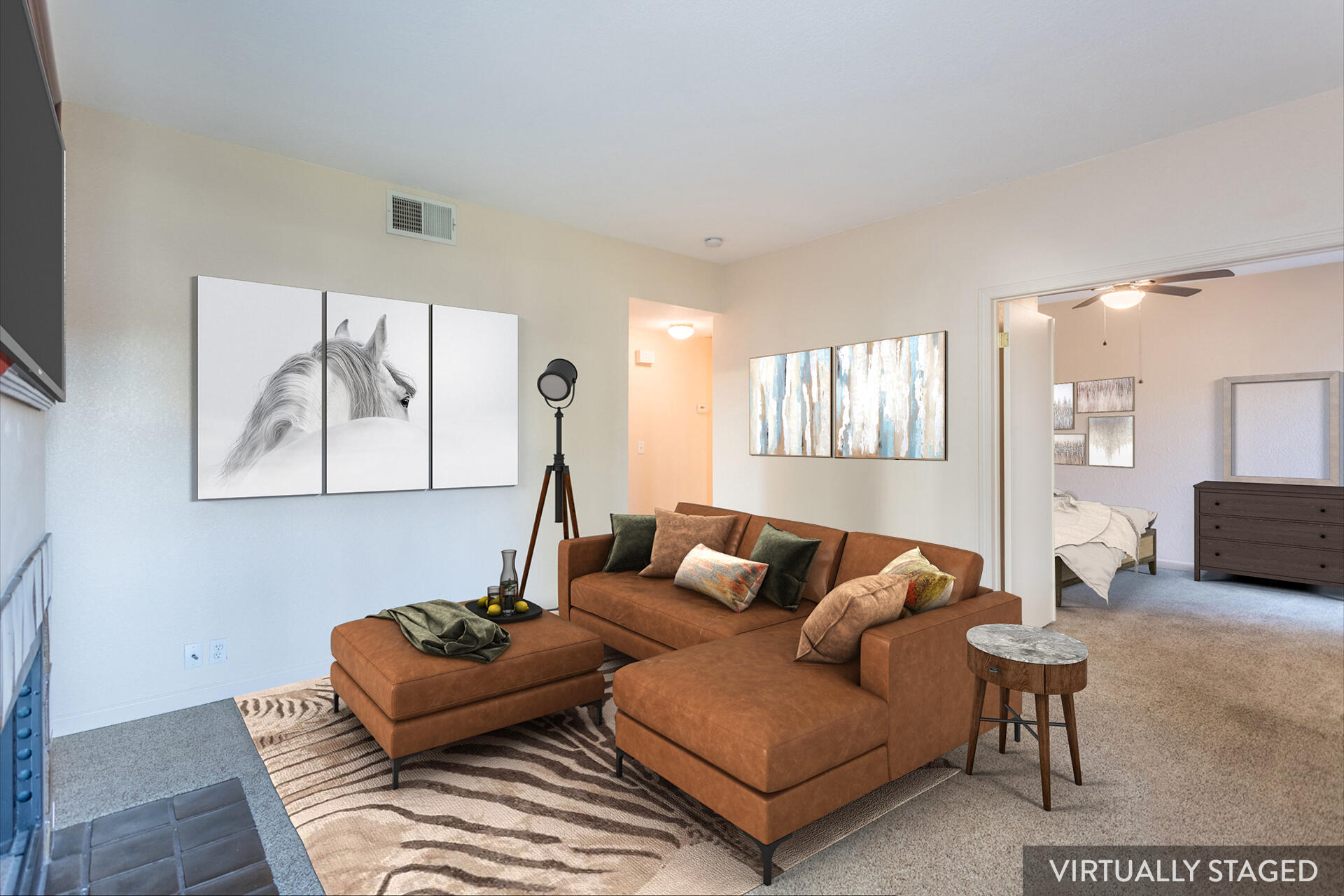 466 Ridgecrest Trail, Unit 136 Redding, CA 96003 - Photo 3 of 16 a living room with furniture and a couch