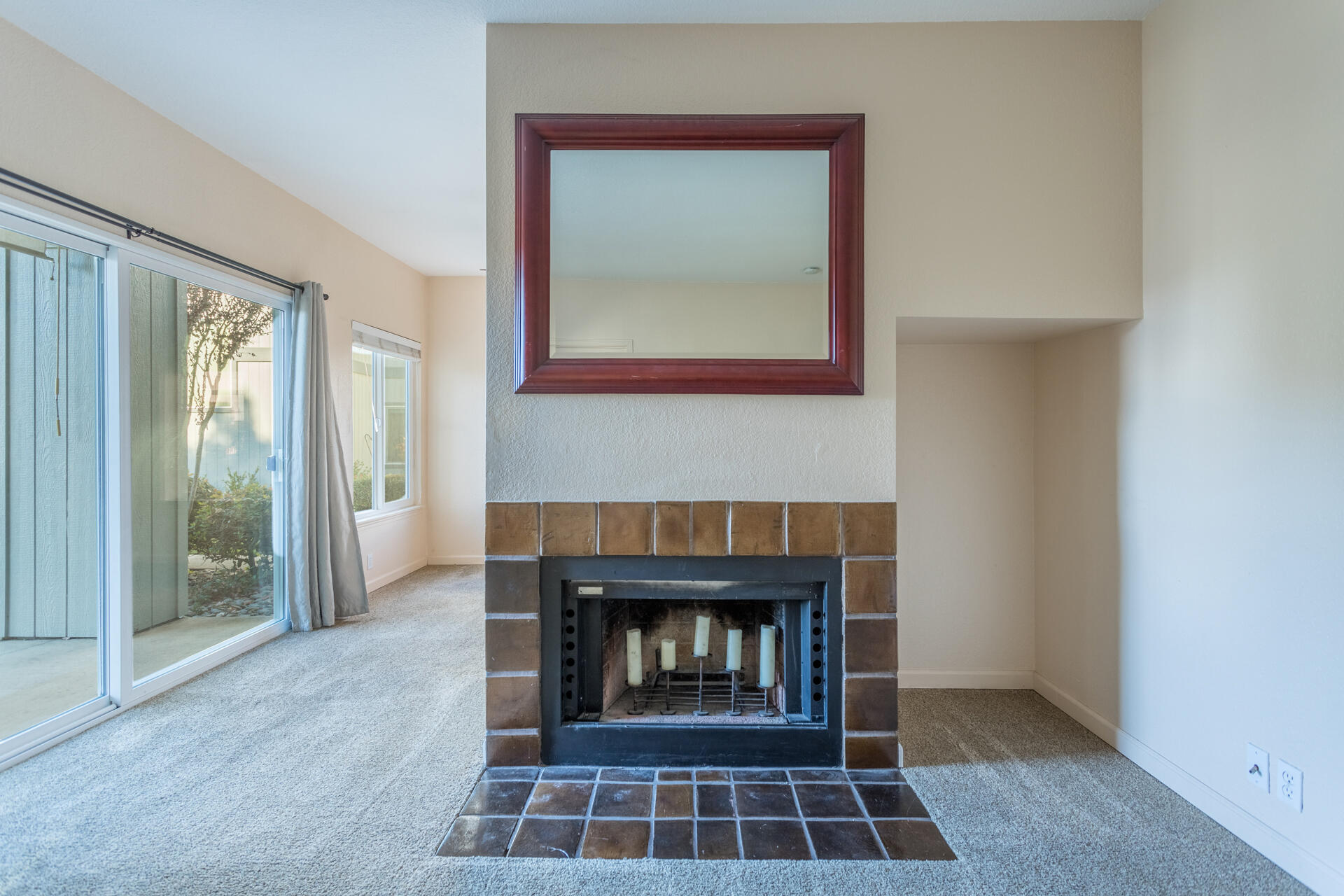 466 Ridgecrest Trail, Unit 136 Redding, CA 96003 - Photo 4 of 16 a living room with furniture and a fireplace