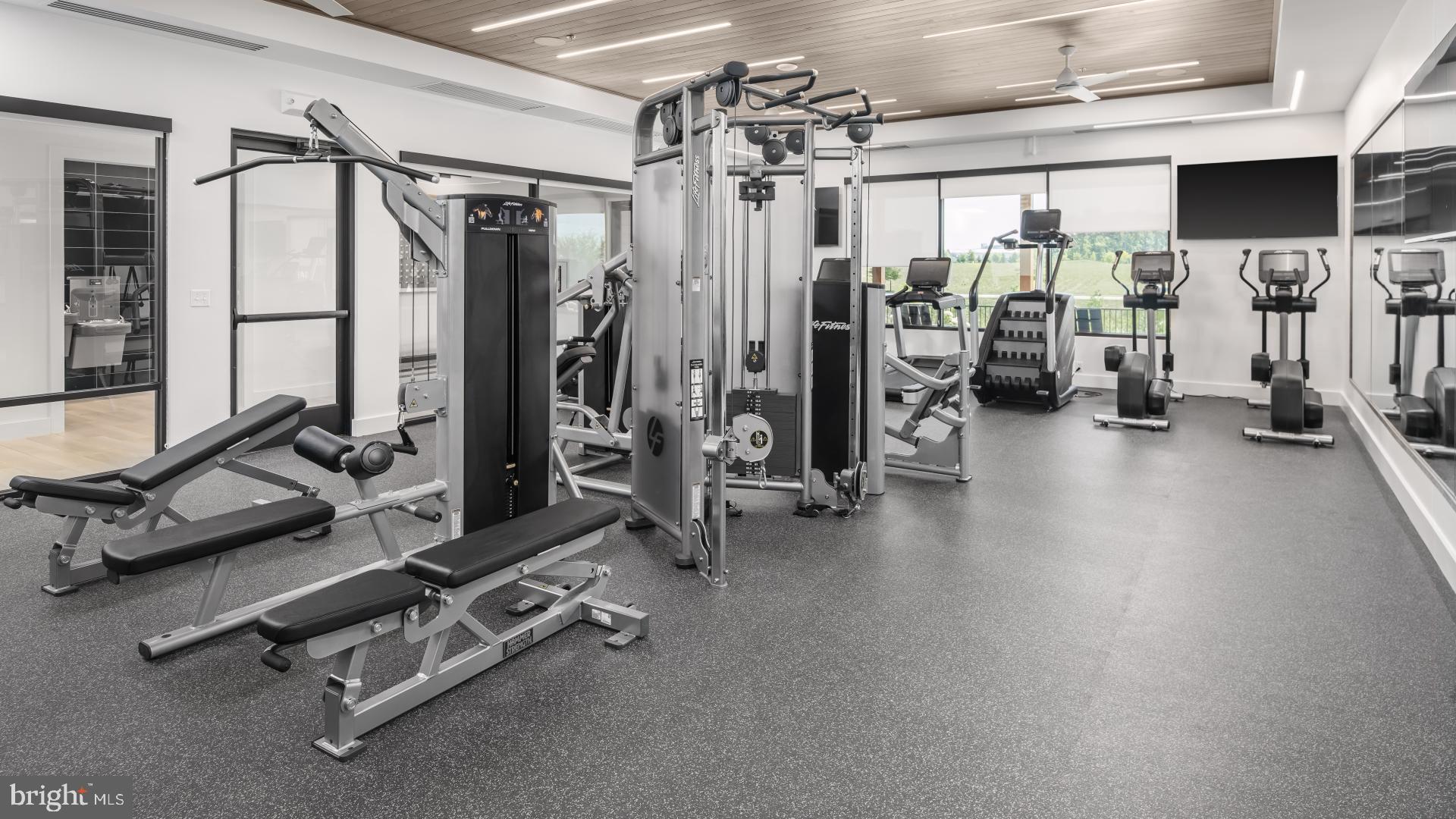 43489 Old Ryan Road Ashburn, VA 20148 - Photo 28 of 30 a view of a room with gym equipment