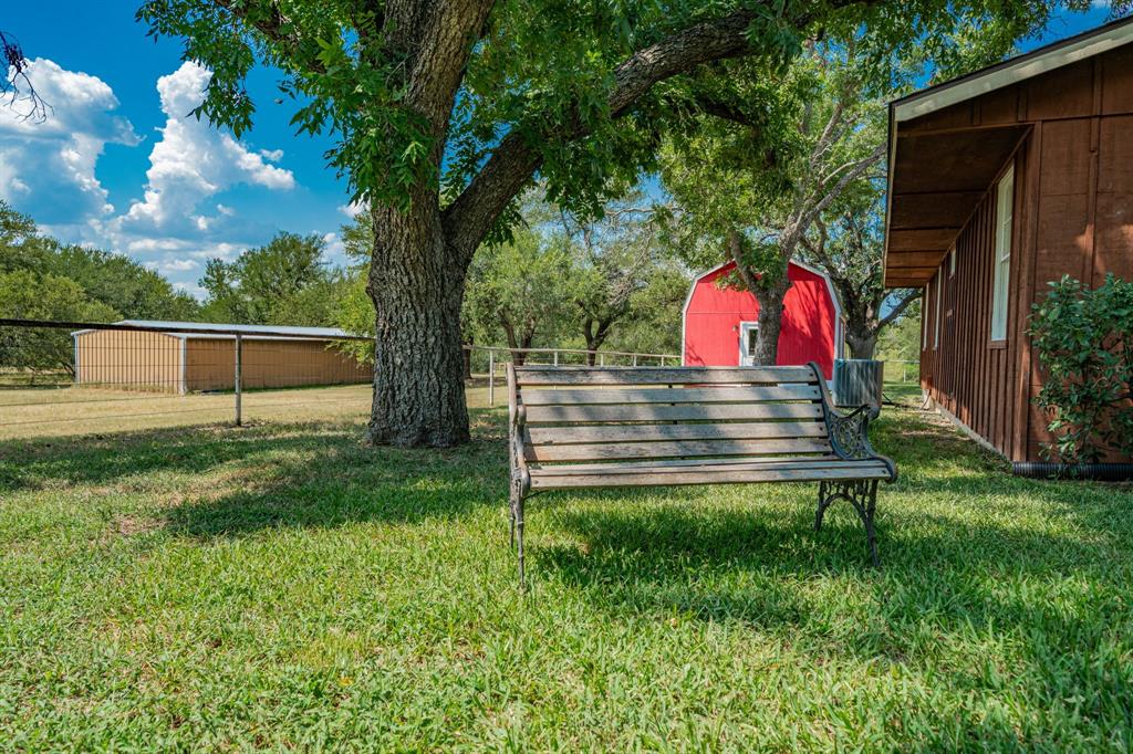809 Cobb Street Bridgeport, TX 76426 - Photo 34 of 39 a view of backyard with wooden fence and a large tree