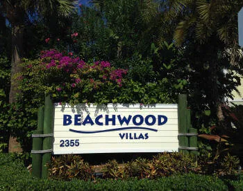 a sign on the side of the road