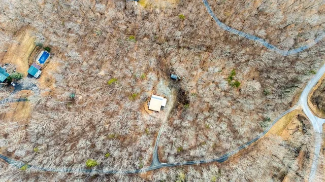 a view of a dry yard