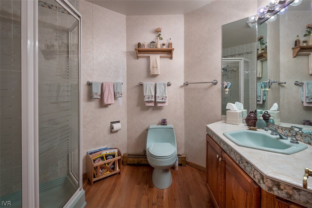 583 Fallen Leaf Way Incline Village, NV 89451 - Photo 15 of 30 a bathroom with a sink a toilet and shower