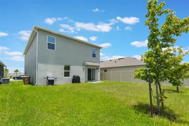 a house view with a garden space