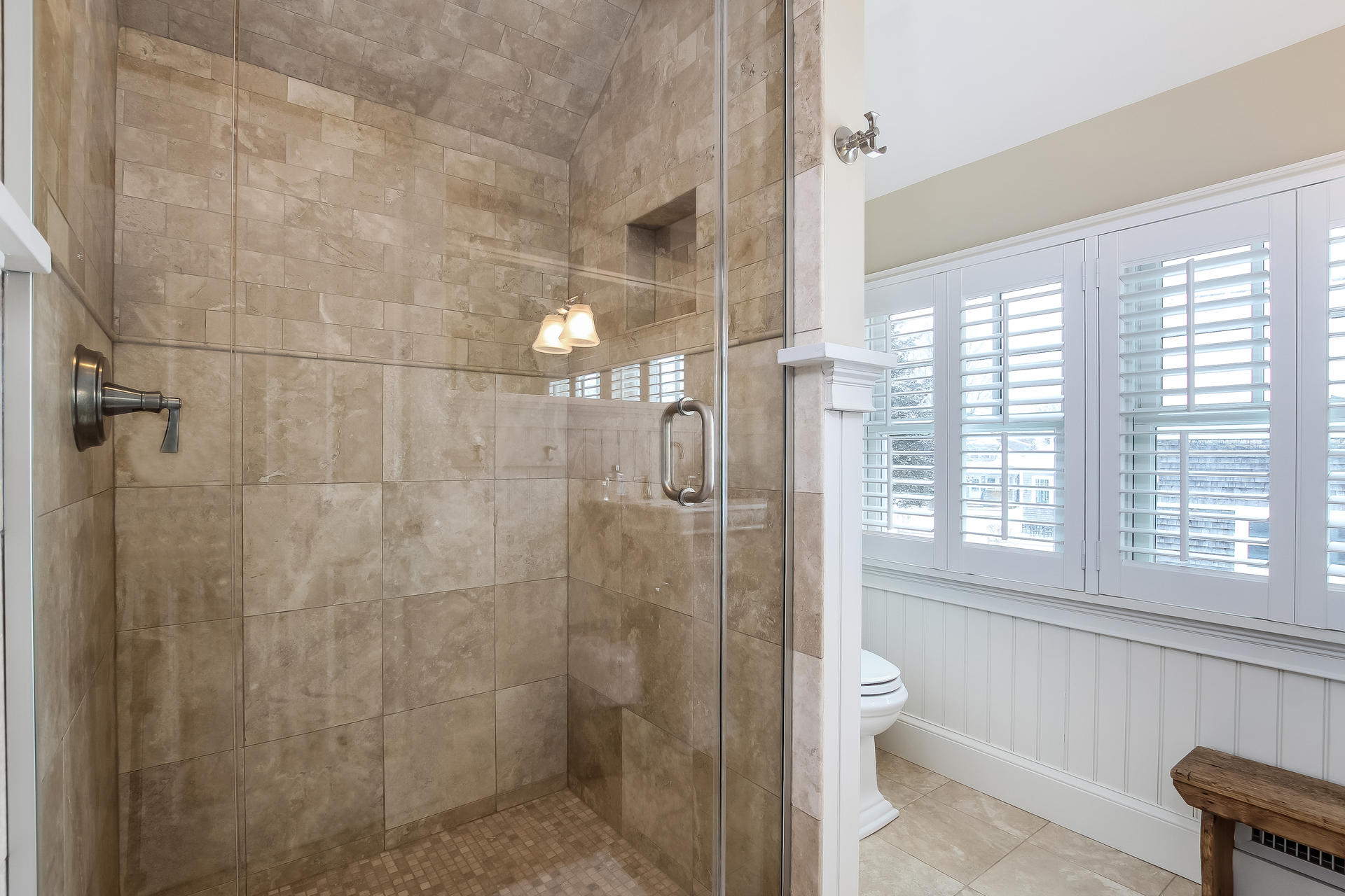38 Mill Pond Road Chatham, MA 02633 - Photo 18 of 30 a bathroom with a shower and a toilet