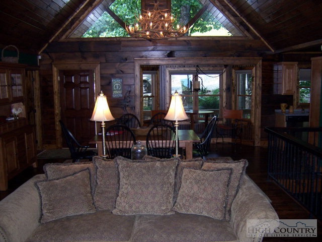 268 Old Megs Lane Boone, NC 28607 - Photo 6 of 12 a living room with furniture and a fireplace