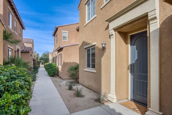a view of a park with a slide