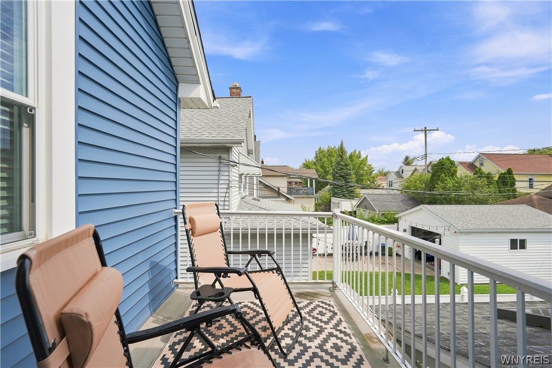 39 Delwood Road Tonawanda, NY 14217 - Photo 36 of 50 Primary Bedroom Balcony