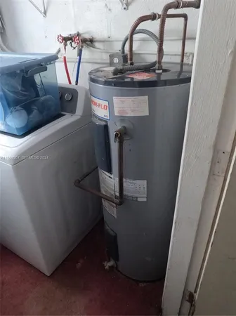 a close view of utility room