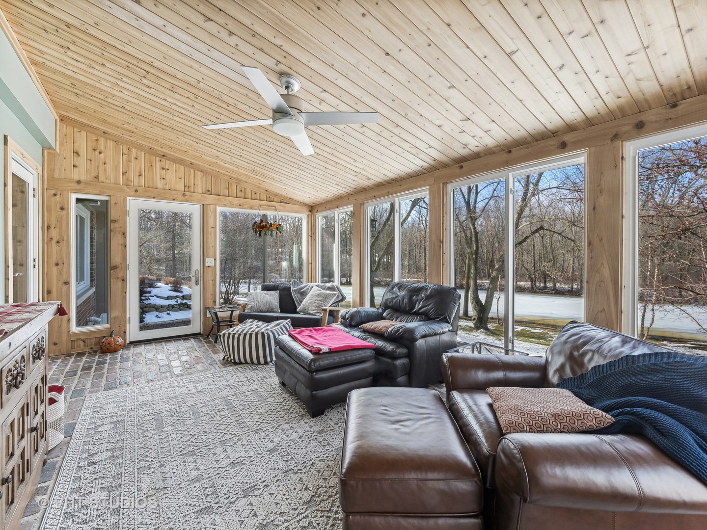 3143 Cuba Road Long Grove, IL 60047 - Photo 16 of 40 a living room with furniture and a large window