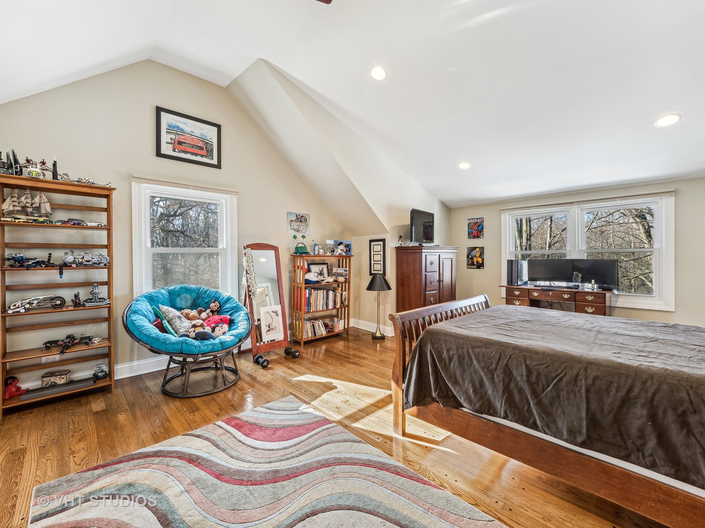 3143 Cuba Road Long Grove, IL 60047 - Photo 23 of 40 a bedroom with furniture and a wooden floor