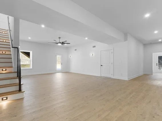 a view of an empty room