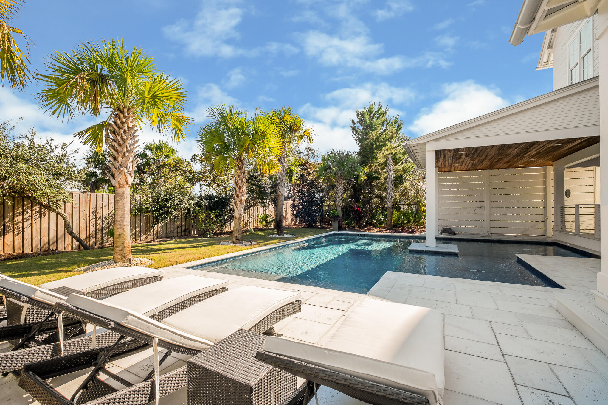 27 Sand Dunes Road Santa Rosa Beach, FL 32459 - Photo 67 of 74 a view of a patio with swimming pool table and chairs