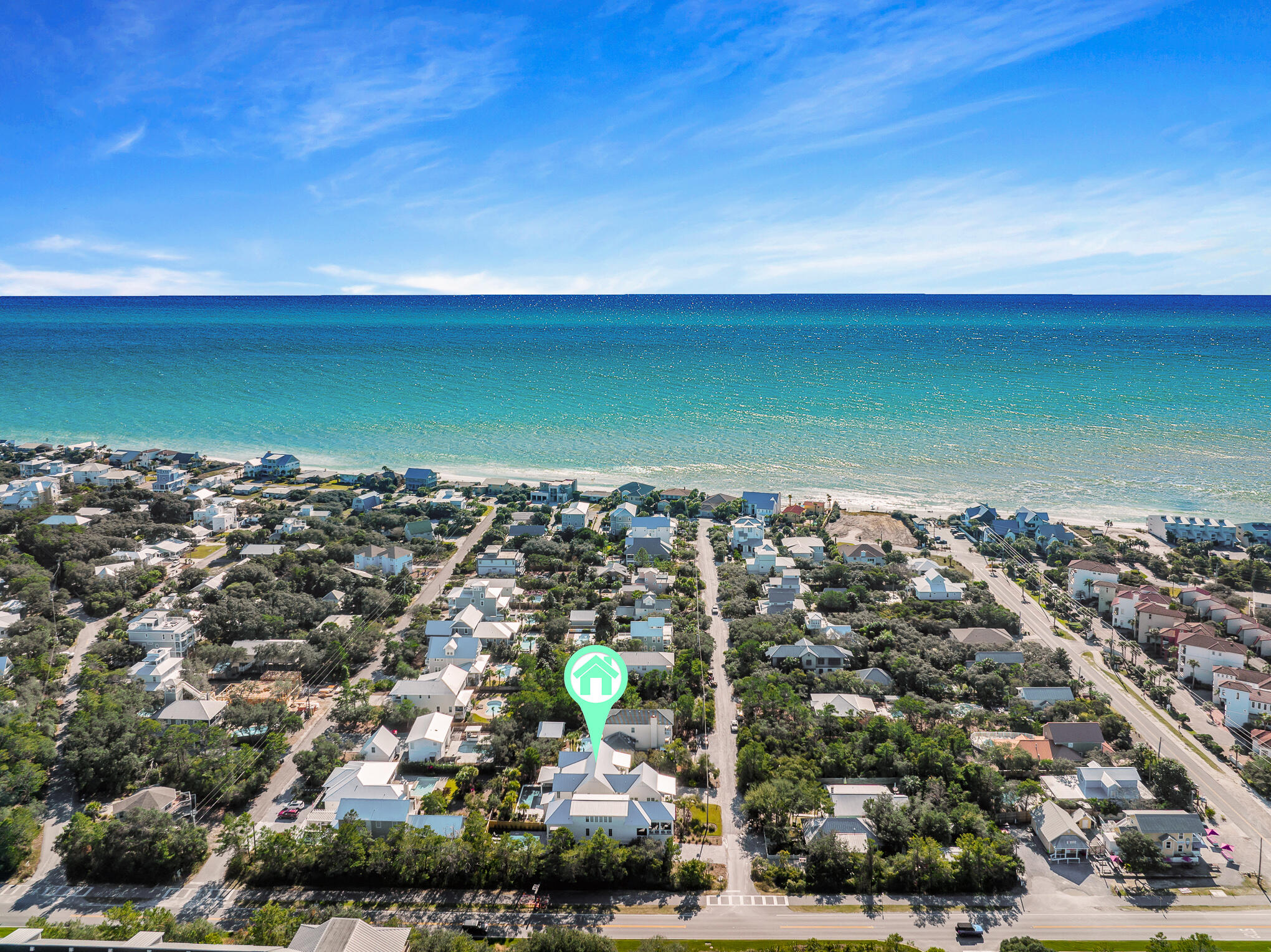 27 Sand Dunes Road Santa Rosa Beach, FL 32459 - Photo 73 of 74 an aerial view of a houses with a yard