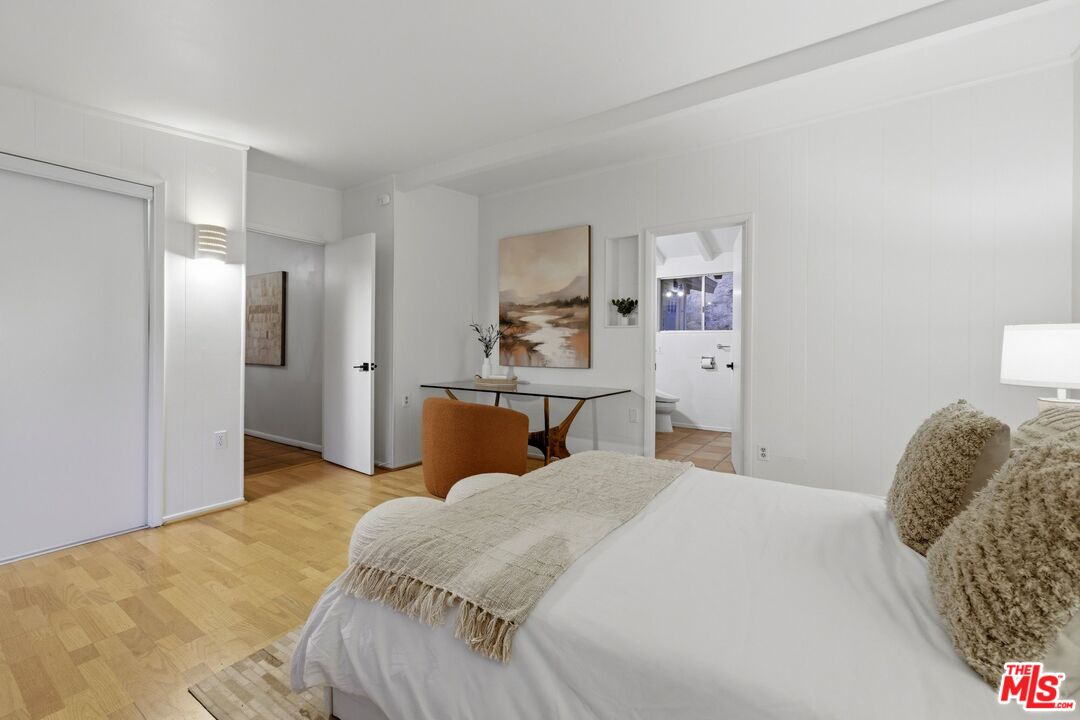 3100 Santa Maria Road Topanga, CA 90290 - Photo 27 of 66 a bedroom with a bed and a cabinets