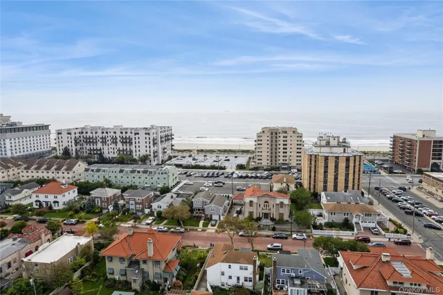 an aerial view of a city