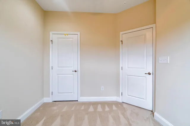 a view of an empty room