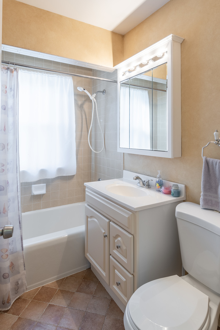 743 Spring Road Elmhurst, IL 60126 - Photo 10 of 21 a bathroom with a sink a toilet and a bathtub