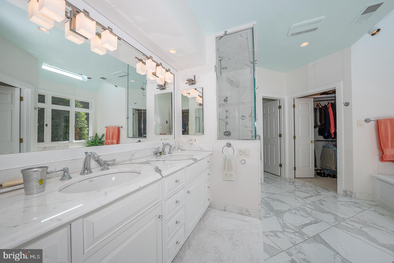 1241 Denbigh Lane Wayne, PA 19087 - Photo 18 of 94 a spacious bathroom with a double vanity sink mirror and double
