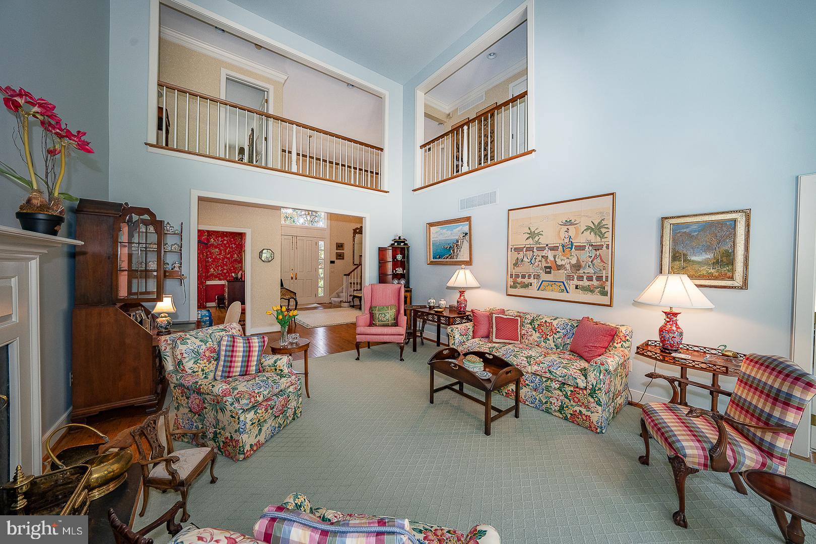 1241 Denbigh Lane Wayne, PA 19087 - Photo 32 of 94 a living room with furniture and a flat screen tv