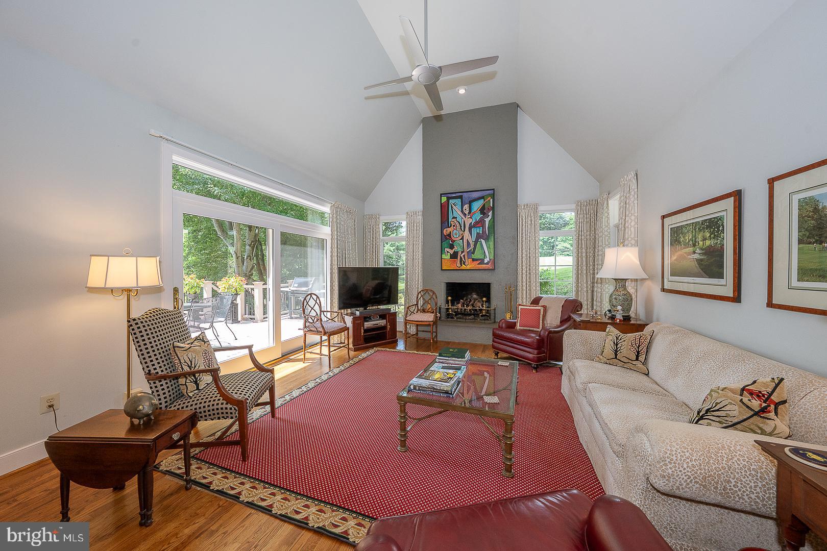 1241 Denbigh Lane Wayne, PA 19087 - Photo 44 of 94 a living room with furniture and a fireplace