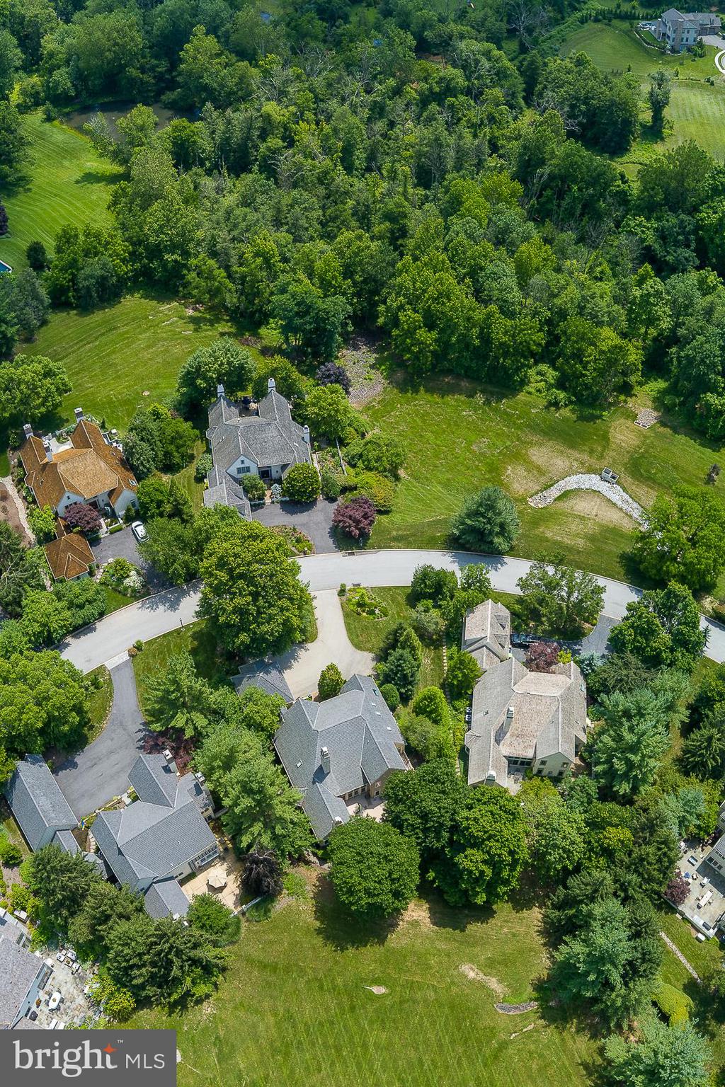 1241 Denbigh Lane Wayne, PA 19087 - Photo 70 of 94 an aerial view of a house with yard