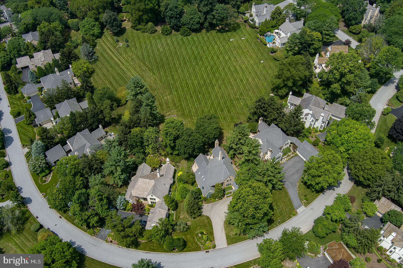 1241 Denbigh Lane Wayne, PA 19087 - Photo 72 of 94 an aerial view of a house with a garden