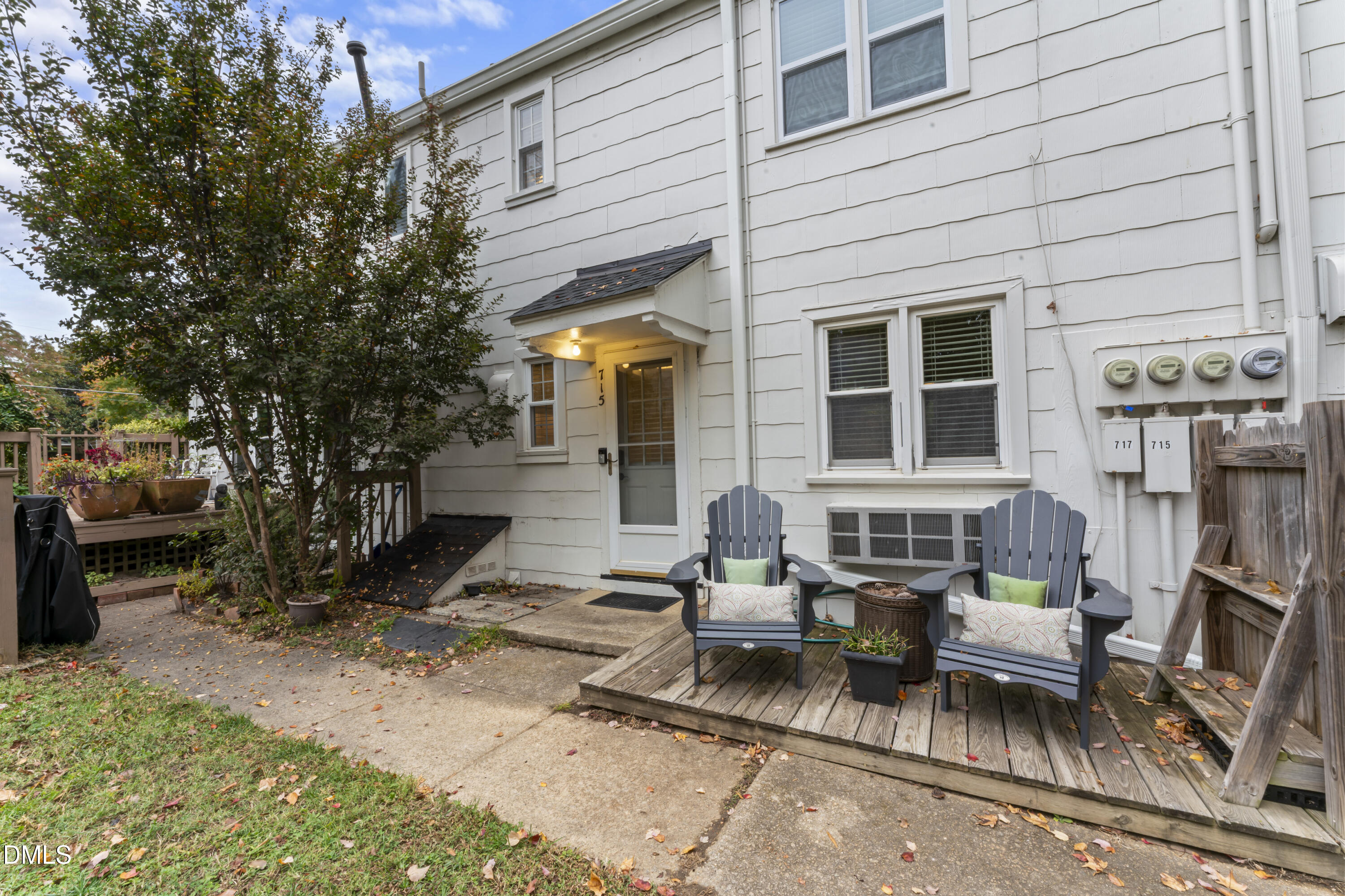 715 Wade Avenue Raleigh, NC 27605 - Photo 33 of 41 a view of backyard of house with outdoor seating
