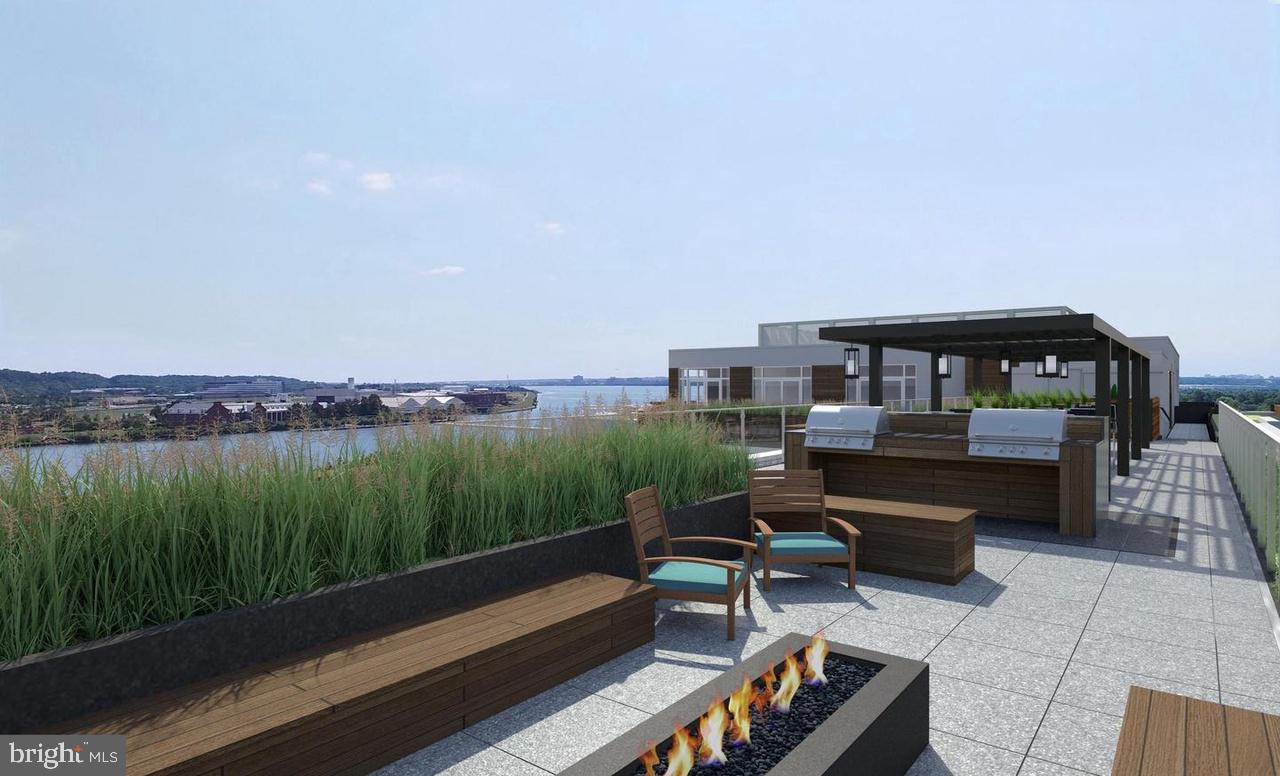 88 V Street Southwest, Unit 509 Washington, DC 20024 - Photo 34 of 36 a view of a terrace with sitting area