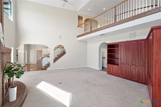 front view of a house with a swimming pool