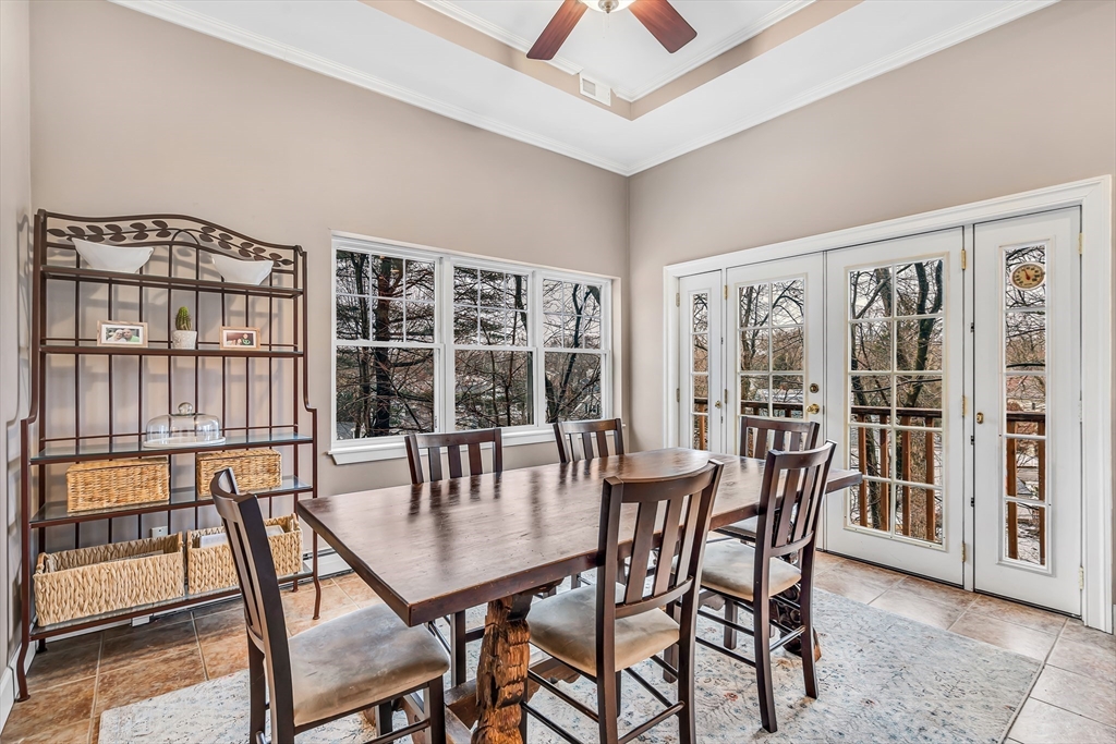 14 Morningside Road Needham, MA 02492 - Photo 11 of 42 a view of a dining room with furniture and a window