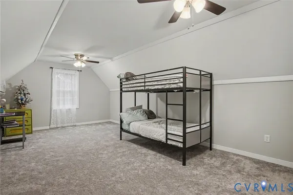a view of room with window and bathroom