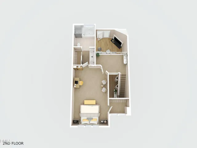 a view of livingroom with hardwood floor and hallway