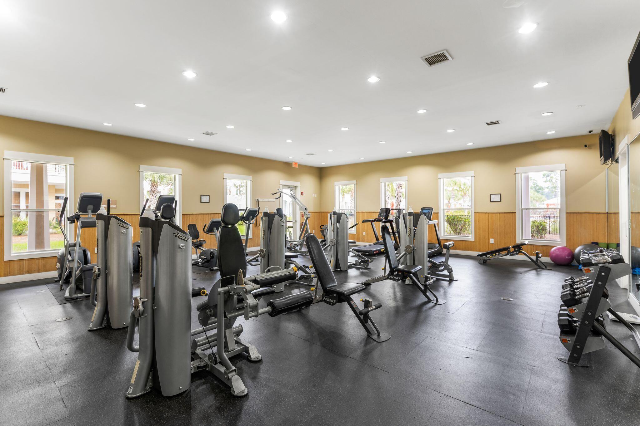 8700 Front Beach Road, Unit 6310 Panama City Beach, FL 32407 - Photo 35 of 42 a view of a room with gym equipment