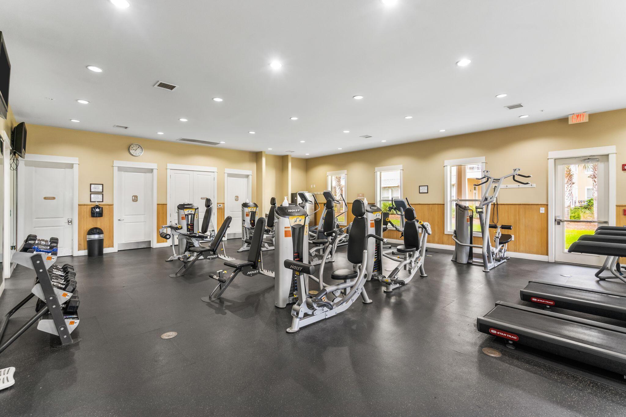 8700 Front Beach Road, Unit 6310 Panama City Beach, FL 32407 - Photo 36 of 42 a view of a room with gym equipment