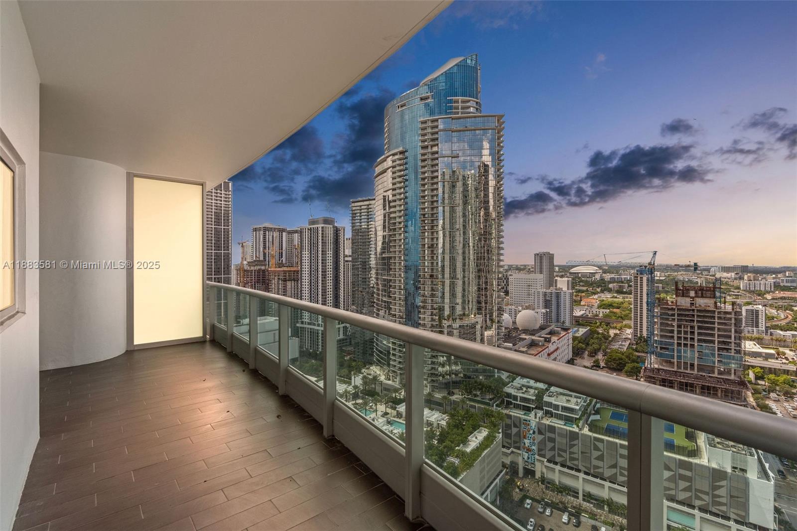 900 Biscayne Boulevard, Unit 3502 Miami, FL 33132 - Photo 3 of 42 a view of balcony with city view