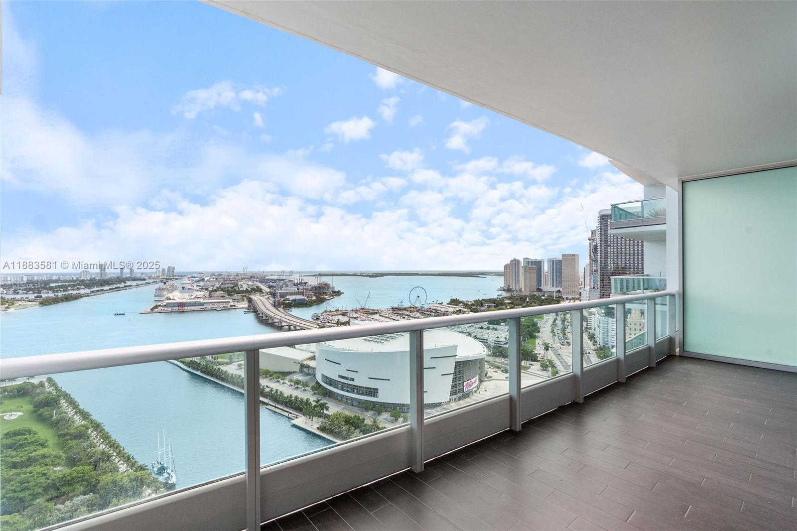 900 Biscayne Boulevard, Unit 3502 Miami, FL 33132 - Photo 39 of 42 a view of city from balcony