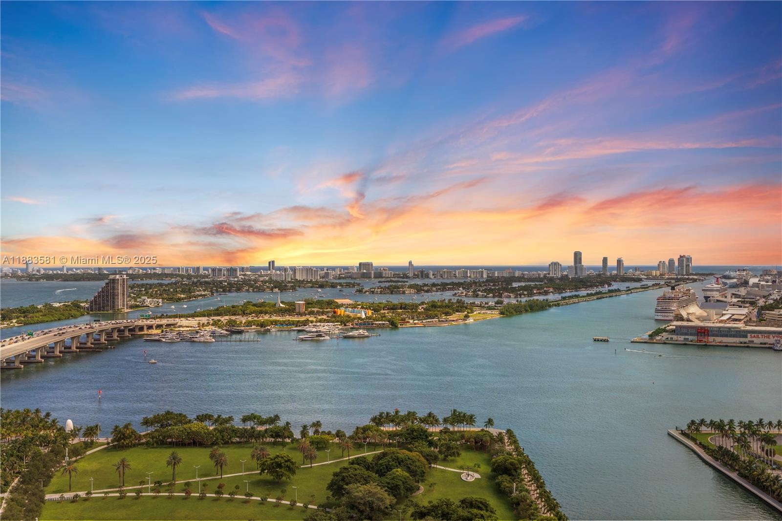 900 Biscayne Boulevard, Unit 3502 Miami, FL 33132 - Photo 4 of 42 a view of a lake with nearby beach