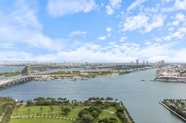 a view of a lake with outdoor space